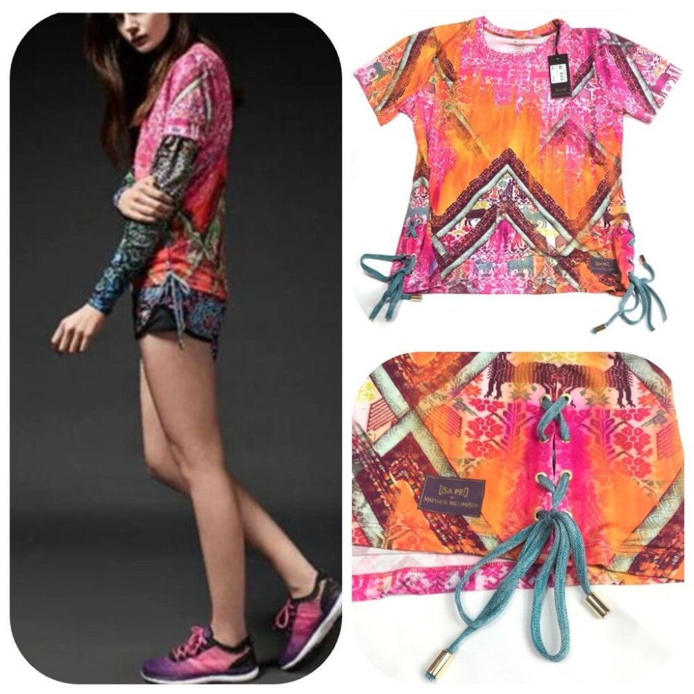 MATTHEW WILLIAMSON Lace Up T Shirt